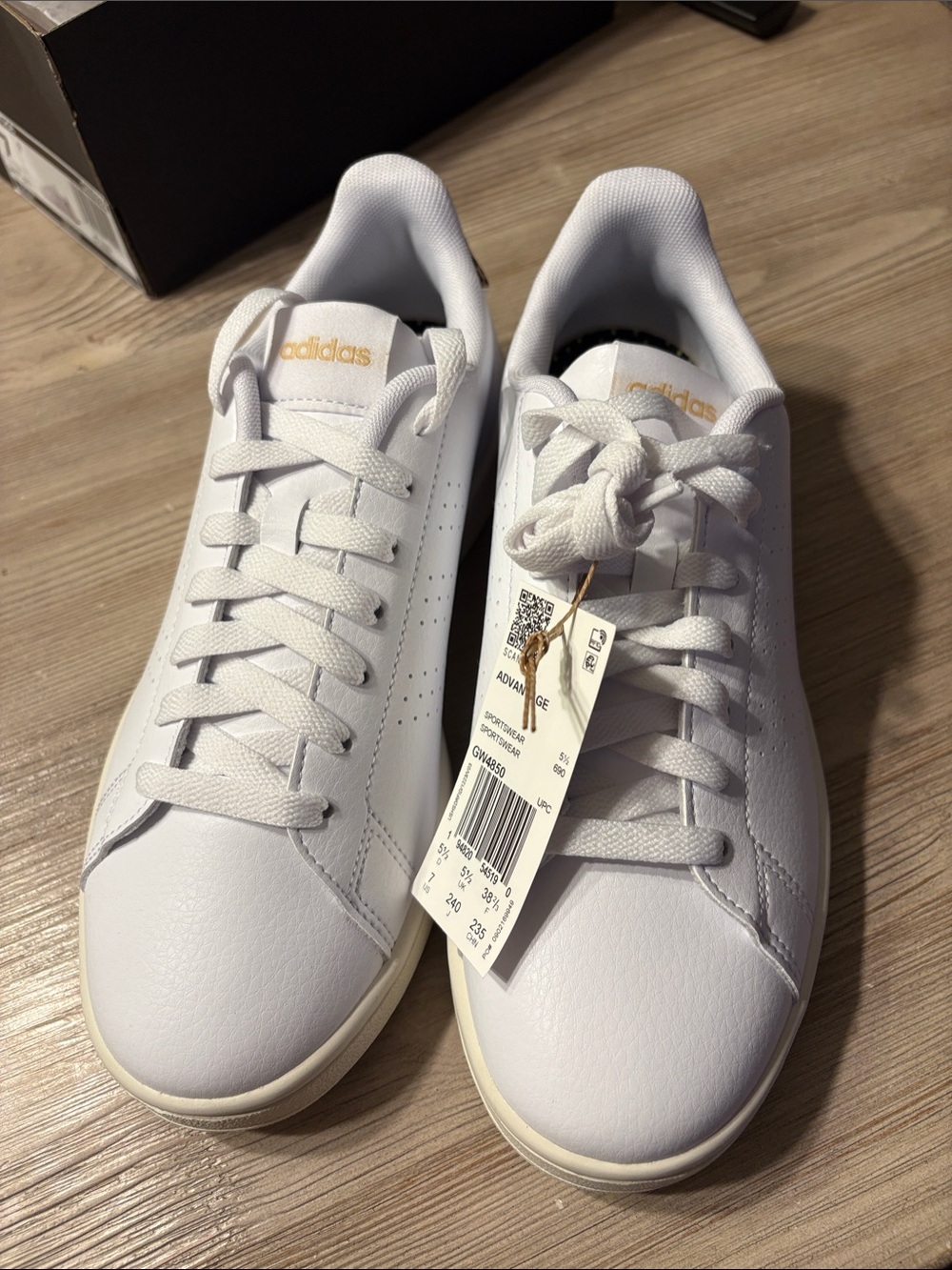 adidas White Low-Top Sneakers